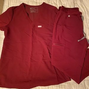 FIGS Burgundy Scrubs